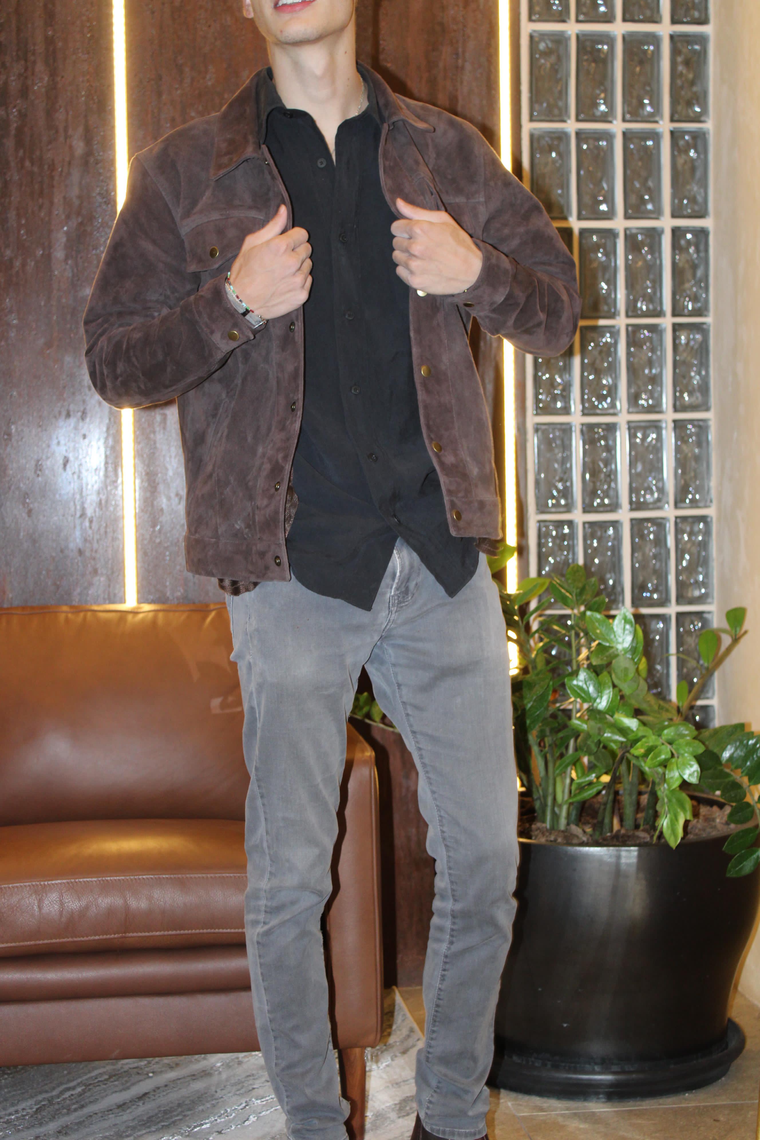 Chamarra de Piel TS Leather – Café de Ante