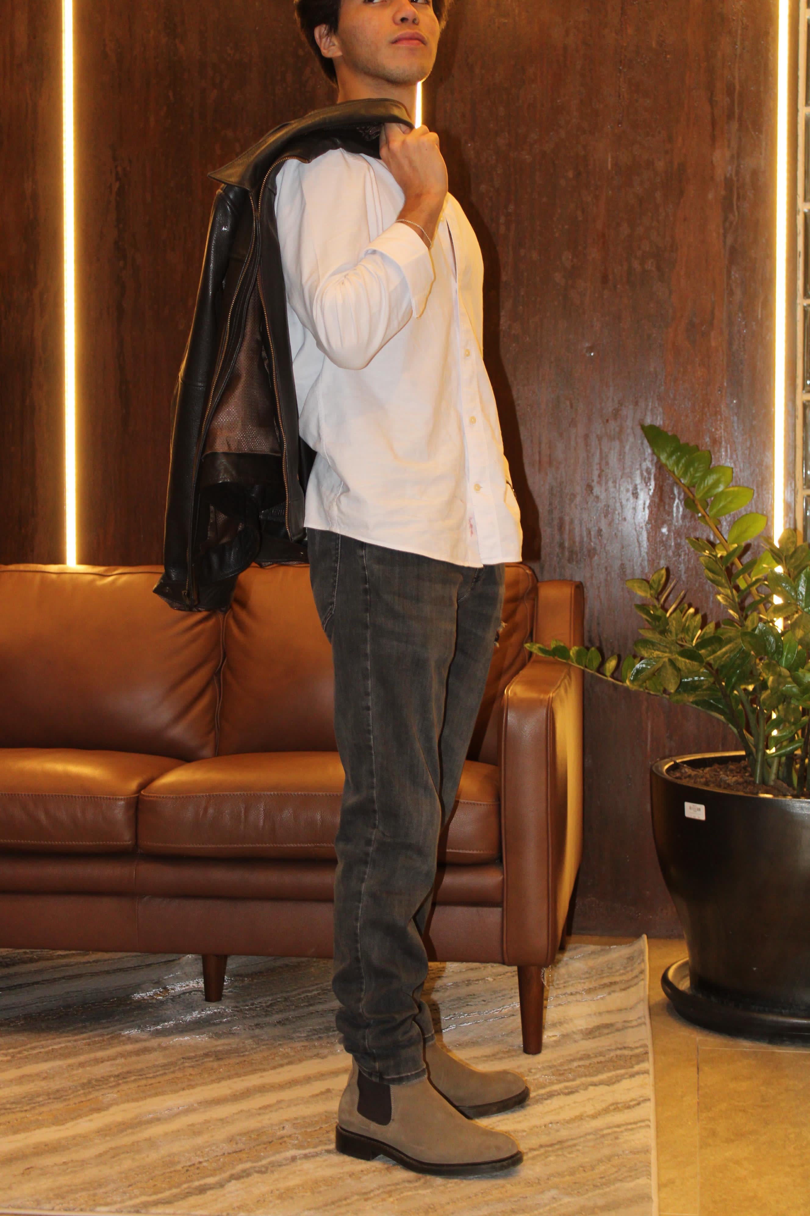 Chamarra de Piel TS Leather – Cafe Chocolate Clásica